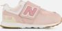 New Balance 574 sneakers roze wit Jongens Meisjes Suede Meerkleurig 21 5 - Thumbnail 3