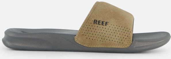 Reef One Slidegrey Tan Heren Slippers Grijs Cognac - Foto 4
