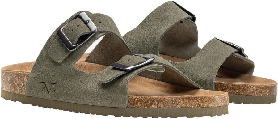 19V69 ITALIA Muiltjes 'Sassaulo Suede' groen - Foto 2