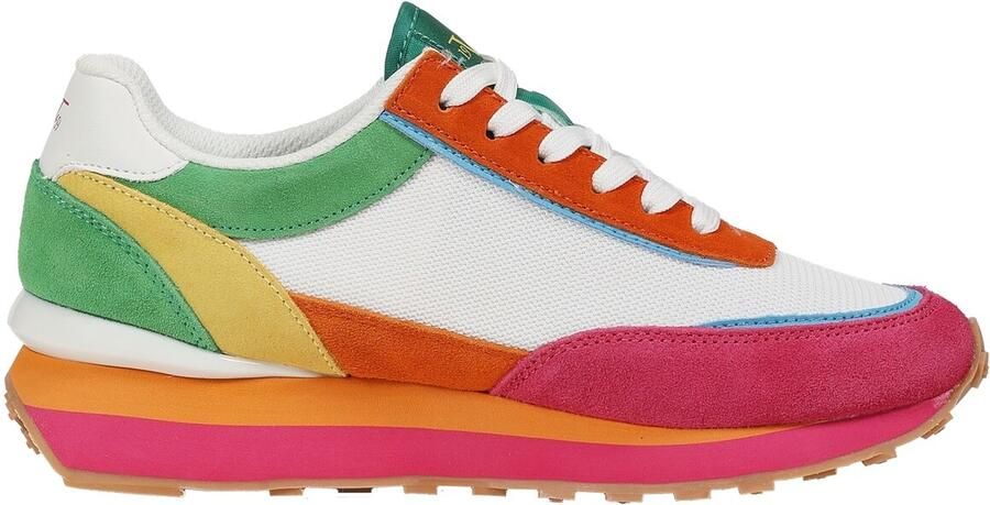 19V69 ITALIA Sneakers laag 'Venezia 2.1' geel groen pink wit - Foto 2