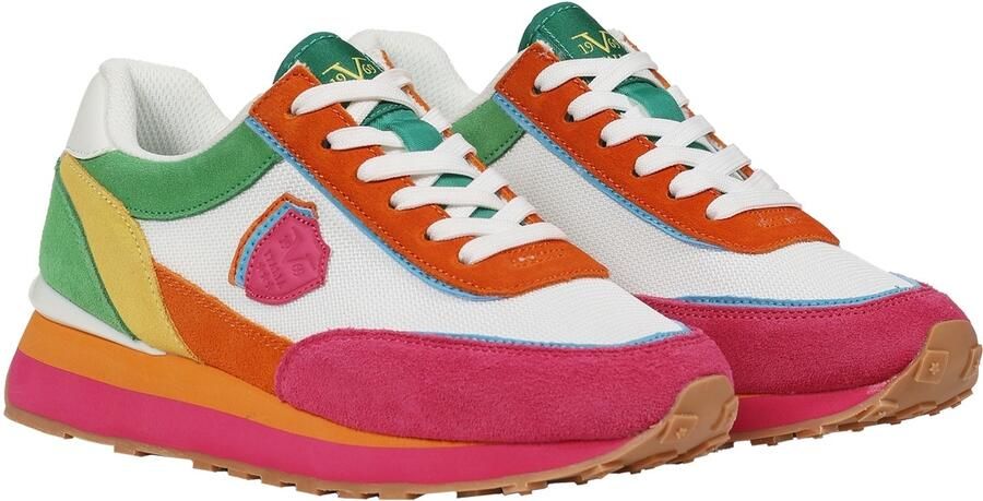 19V69 ITALIA Sneakers laag 'Venezia 2.1' geel groen pink wit - Foto 3