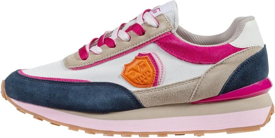 19V69 ITALIA Sneakers laag 'Venezia 2.1' navy grijs pink wit