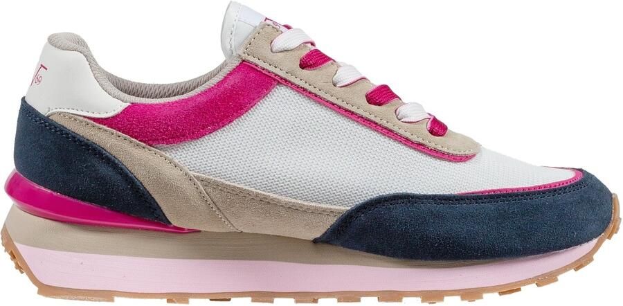 19V69 ITALIA Sneakers laag 'Venezia 2.1' navy grijs pink wit - Foto 3