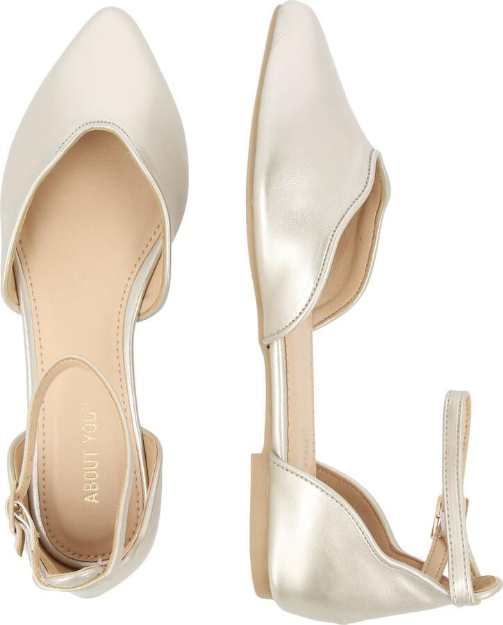 ABOUT YOU Ballerina met riempjes 'Dilana' goud - Foto 2