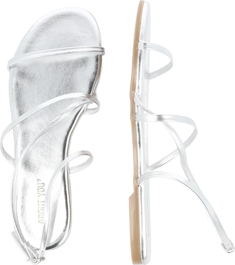 ABOUT YOU Sandalen met riem 'Dana' zilver - Foto 2