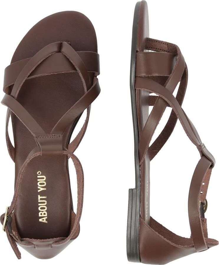 ABOUT YOU Sandalen met riem 'Jody' donkerbruin - Foto 2