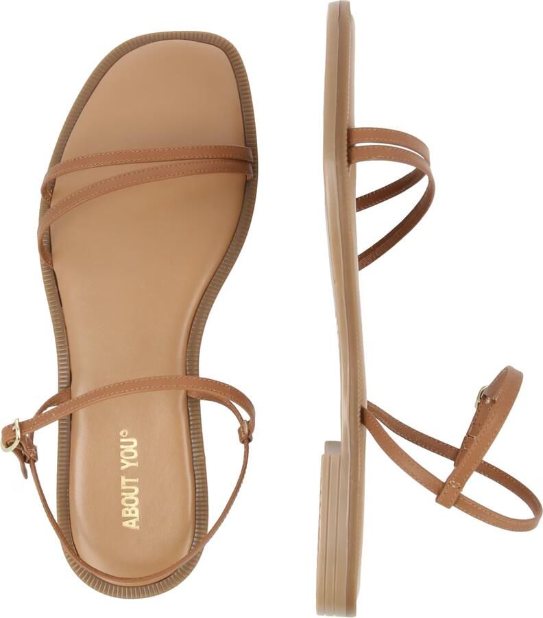 ABOUT YOU Sandalen met riem 'Lilian' cognac - Foto 2