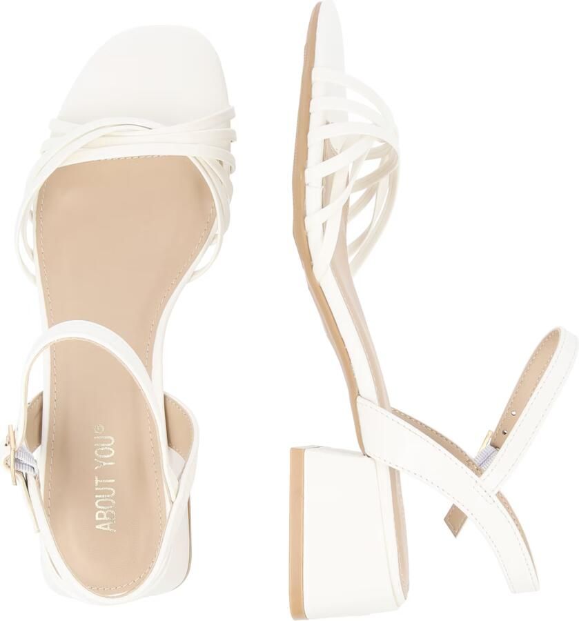 ABOUT YOU Sandalen met riem 'Samia' wit - Foto 2