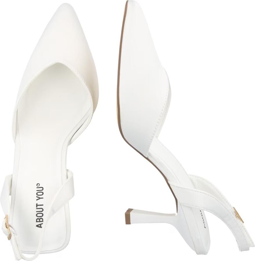 ABOUT YOU Slingpumps 'Violetta' wit - Foto 2