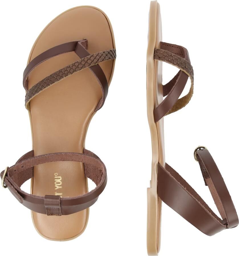 ABOUT YOU Teenslipper 'Alessia' donkerbruin - Foto 2