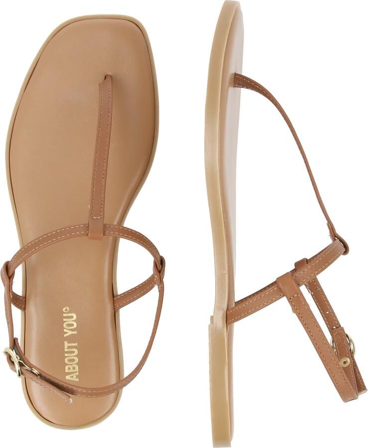 ABOUT YOU Teenslipper 'Cassandra' cognac - Foto 2