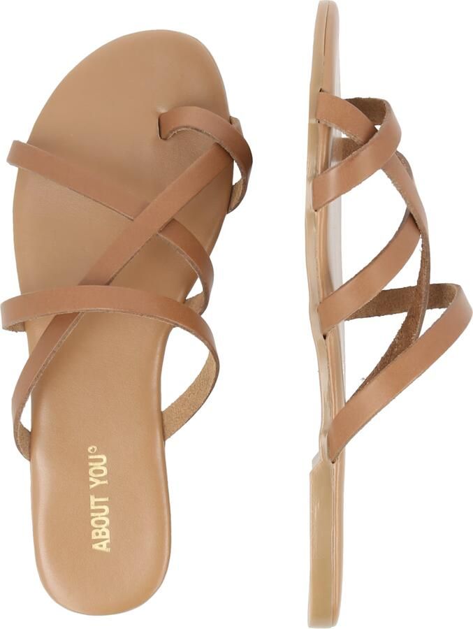 ABOUT YOU Teenslipper 'Eleni' karamel - Foto 2