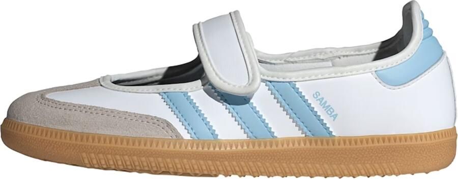 ADIDAS ORIGINALS Ballerina's 'Samba' donkerbeige lichtblauw wit - Foto 3