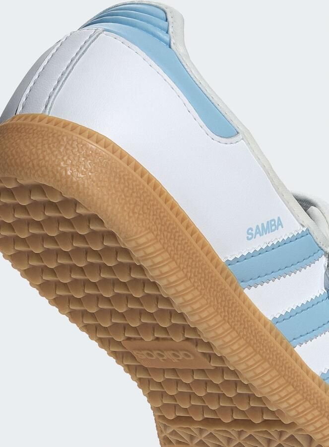 ADIDAS ORIGINALS Ballerina's 'Samba' donkerbeige lichtblauw wit - Foto 5