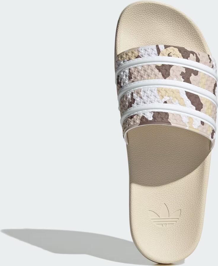 ADIDAS ORIGINALS Muiltjes 'Adilette' lichtbeige chocoladebruin mokka wit - Foto 4