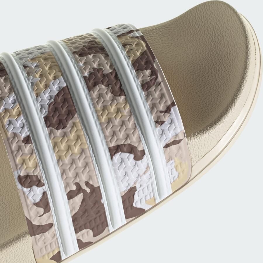 ADIDAS ORIGINALS Muiltjes 'Adilette' lichtbeige chocoladebruin mokka wit - Foto 2