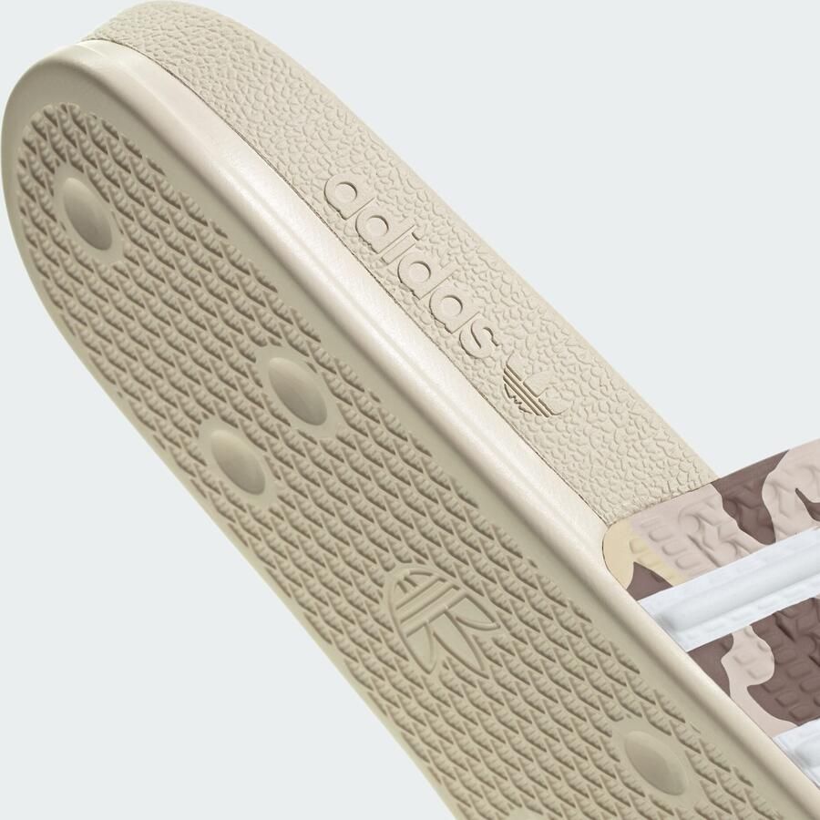 ADIDAS ORIGINALS Muiltjes 'Adilette' lichtbeige chocoladebruin mokka wit - Foto 3