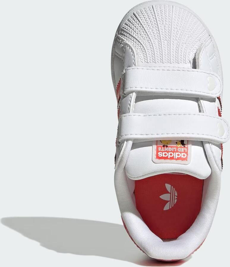 ADIDAS ORIGINALS Sneakers 'Adidas Disney Superstar' rosa knalrood wit - Foto 5