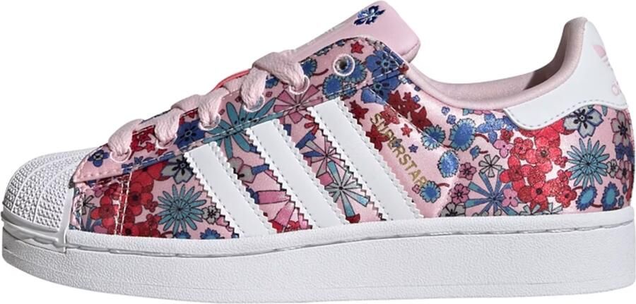 ADIDAS ORIGINALS Sneakers 'Adidas x Liberty London Superstar II' blauw pink rosa wit - Foto 4