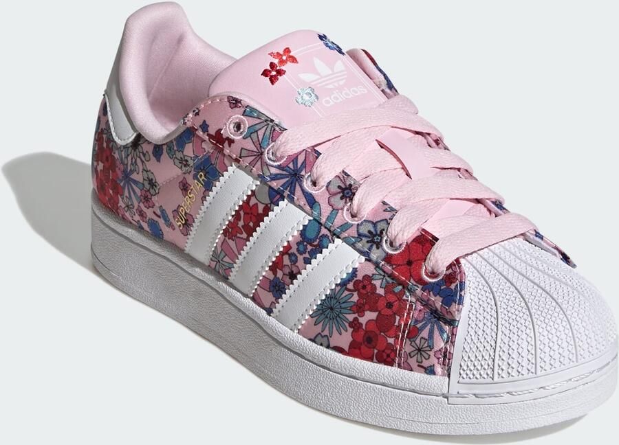 ADIDAS ORIGINALS Sneakers 'Adidas x Liberty London Superstar II' blauw pink rosa wit - Foto 8