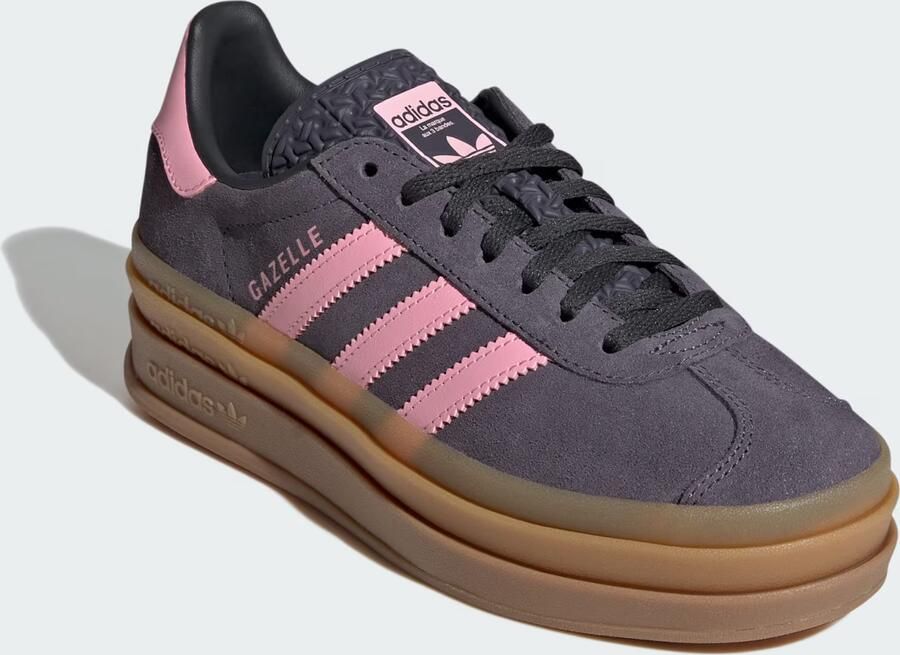 Adidas Originals Gazelle Bold sneakers donkerbruin roze - Foto 8