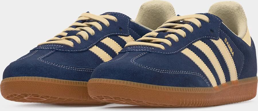 ADIDAS ORIGINALS Sneakers laag 'Samba' chamois donkerblauw goud - Foto 6