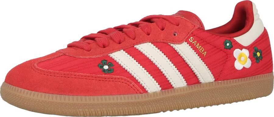 ADIDAS ORIGINALS Sneakers laag 'SAMBA' pasteelgeel donkergroen rood offwhite