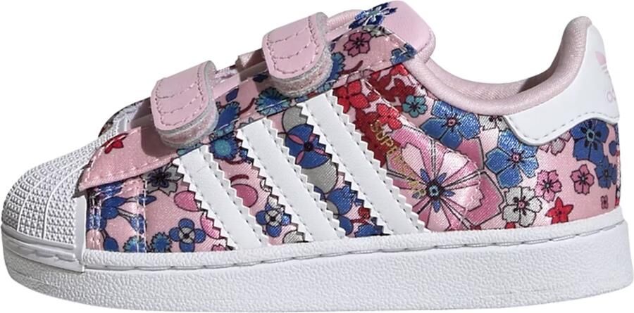 ADIDAS ORIGINALS Sneakers 'LibertyLondon Superstar II' violetblauw rosa rood wit - Foto 3