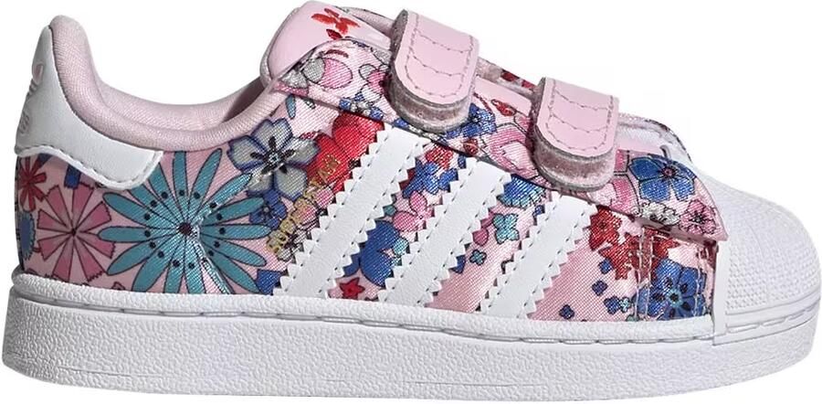 ADIDAS ORIGINALS Sneakers 'LibertyLondon Superstar II' violetblauw rosa rood wit - Foto 11