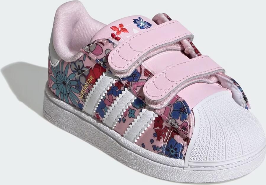 ADIDAS ORIGINALS Sneakers 'LibertyLondon Superstar II' violetblauw rosa rood wit - Foto 10