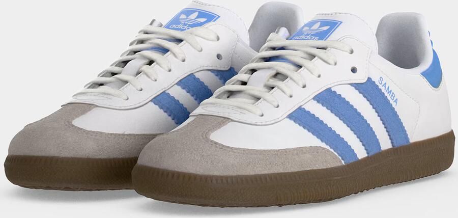 ADIDAS ORIGINALS Sneakers 'SAMBA' donkerbeige royal blue koningsblauw wit - Foto 6