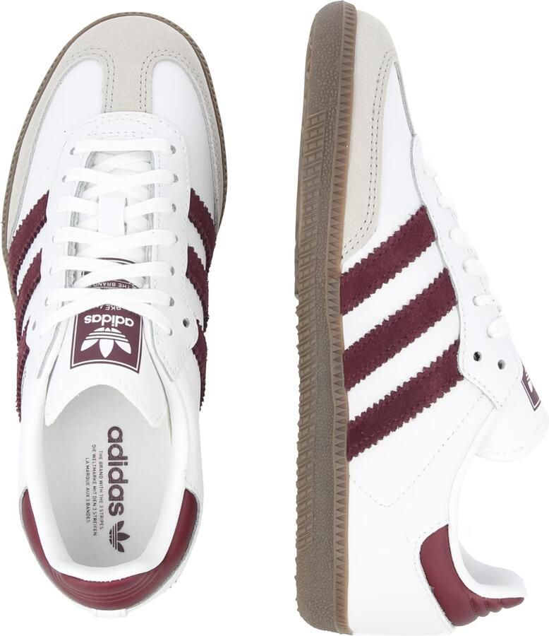 ADIDAS ORIGINALS Sneakers 'Samba' sand wijnrood wit - Foto 4