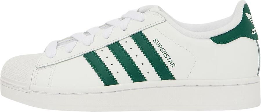 ADIDAS ORIGINALS Sneakers 'SUPERSTAR II' donkergroen wit