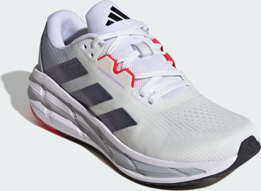 Adidas Heren Questar 3 Hardloopschoen Sneaker Bounce JQ5081 Cloud White Core Black - Foto 8