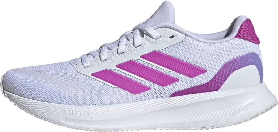 Adidas Dames Runfalcon 5 Hardloopschoenen JR3089 Cloudfoam Adiwear Sneakers Wit - Foto 6