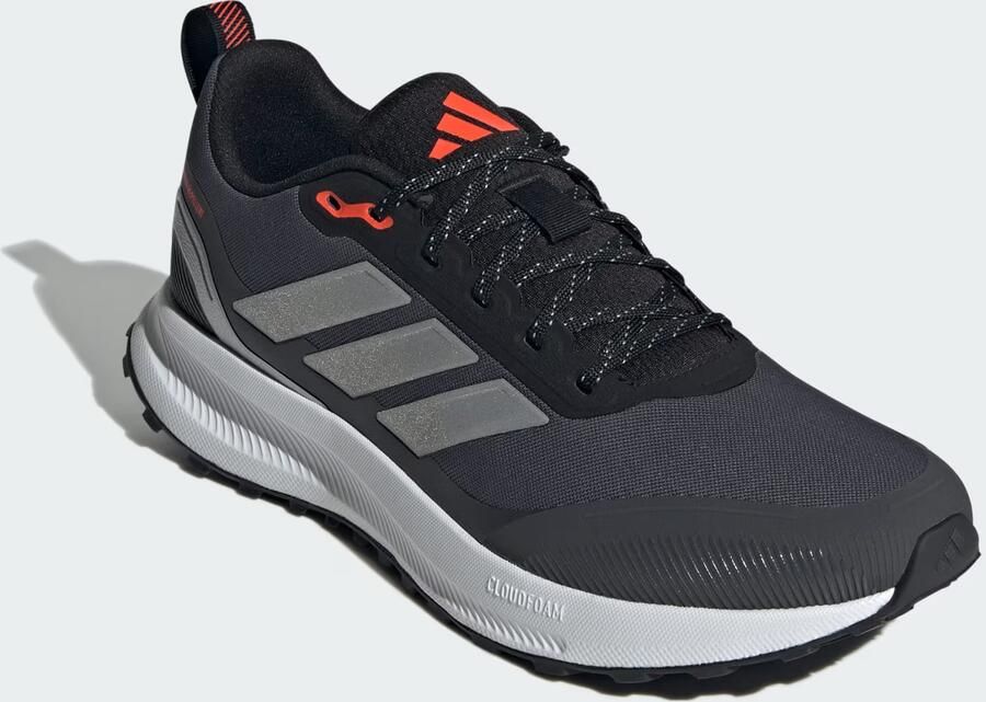 Adidas Performance Runfalcon 5 TR hardloopschoenen zwart zilver metallic - Foto 9