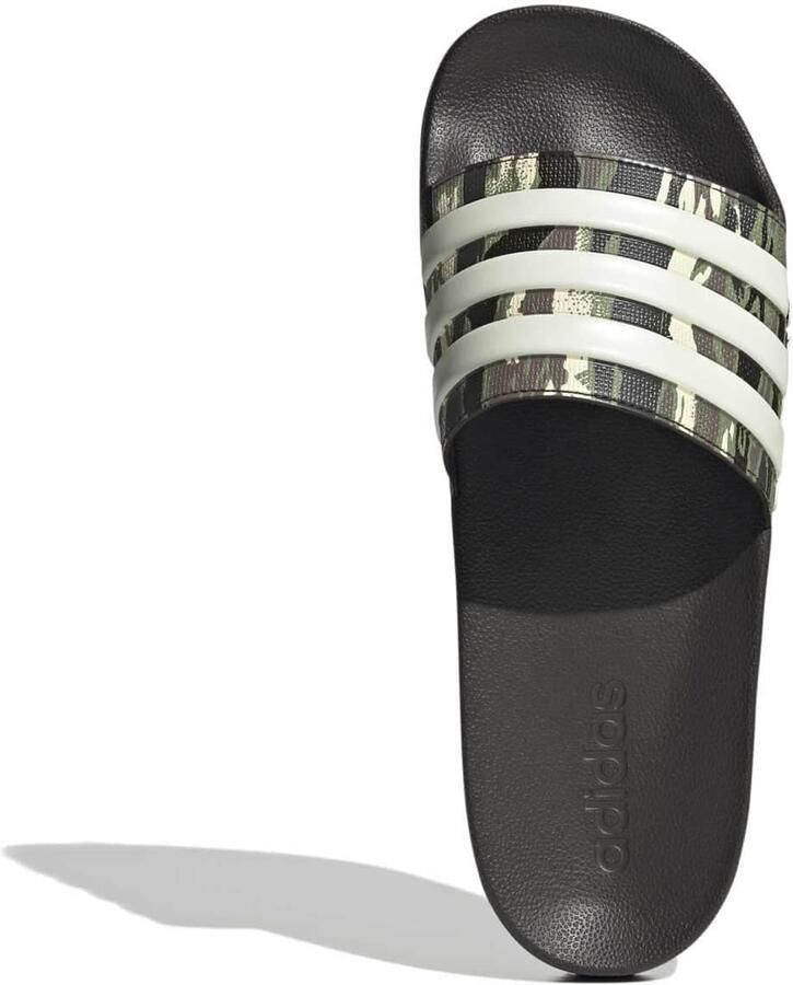 ADIDAS PERFOR CE Muiltjes 'Adilette' donkerbruin olijfgroen zwart wit - Foto 2