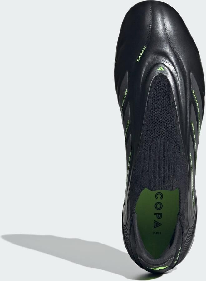 Adidas Copa Pure Elite III Laceless FG Electric Stealth Zwart Grijs Lucid Lemon - Foto 3