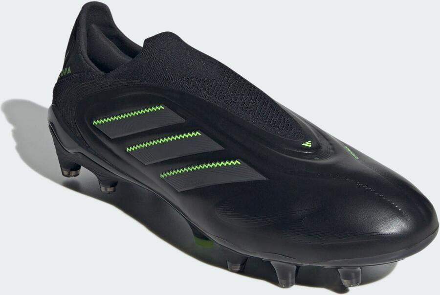 Adidas Copa Pure Elite III Laceless FG Electric Stealth Zwart Grijs Lucid Lemon