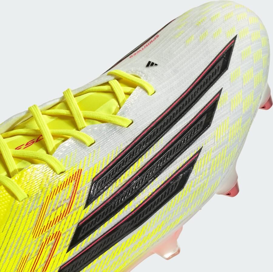 Adidas F50 Elite IJzeren-Nop Voetbalschoenen (SG) Neongeel Zwart Rood - Foto 4