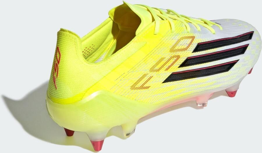Adidas F50 Elite IJzeren-Nop Voetbalschoenen (SG) Neongeel Zwart Rood - Foto 7