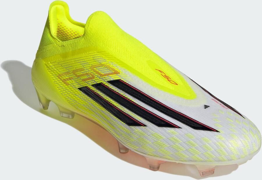 Adidas F50 Elite Veterloze Gras Voetbalschoenen (FG) Neongeel Zwart Rood - Foto 5