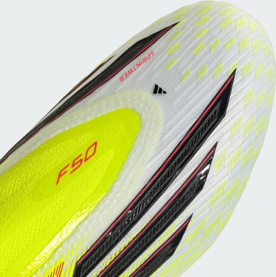 Adidas F50 Elite Veterloze Gras Voetbalschoenen (FG) Neongeel Zwart Rood - Foto 7