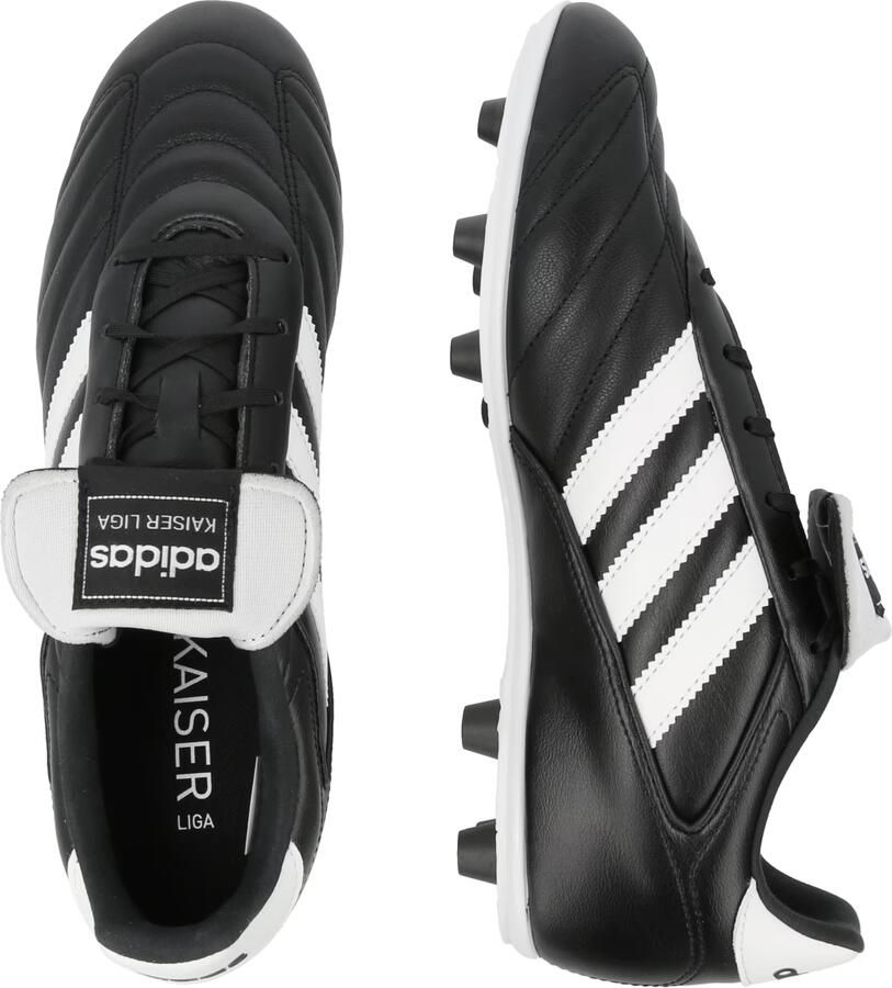 Adidas kaiser liga 2 Voetbal schoen firm ground heren Zwart wit - Foto 6