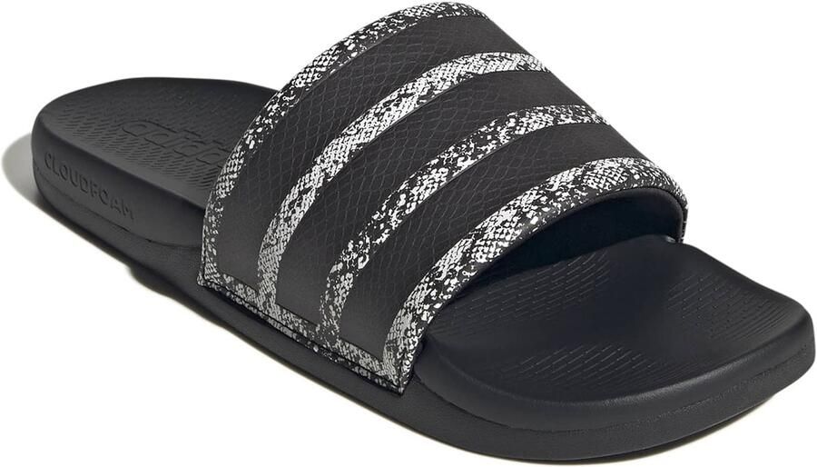 ADIDAS SPORTSWEAR Muiltjes 'ADILETTE COMFORT 2.0' zwart zilver