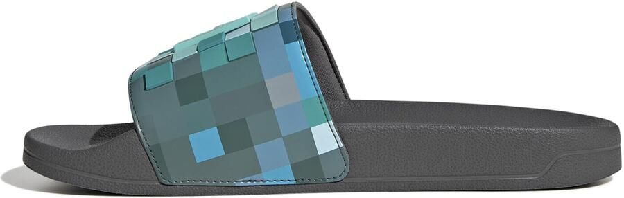 ADIDAS SPORTSWEAR Muiltjes 'ADILETTE MINECRAFT' turquoise hemelsblauw antraciet groen
