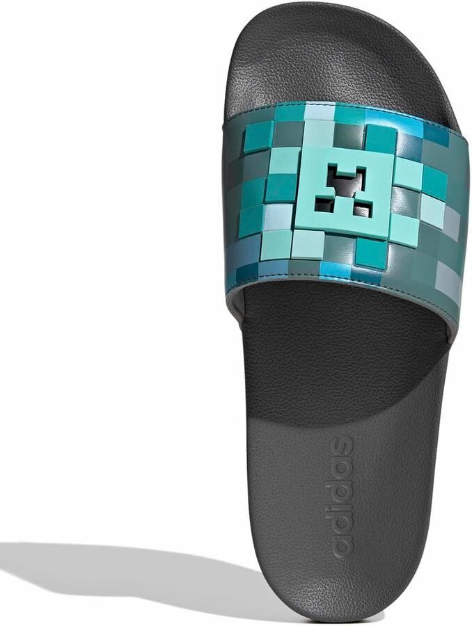 ADIDAS SPORTSWEAR Muiltjes 'ADILETTE MINECRAFT' turquoise hemelsblauw antraciet groen - Foto 4