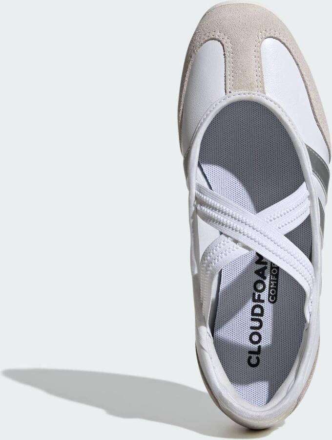 ADIDAS SPORTSWEAR Ballerina met riempjes 'Barreda' donkerbeige zilvergrijs wit - Foto 5