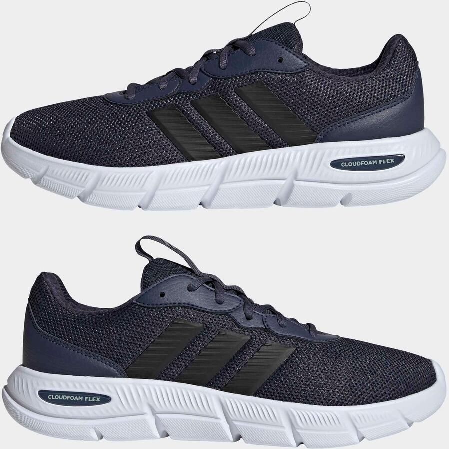 Adidas Cloudfoam Flex Wide Fit heren sneakers blauw Uitneembare zool - Foto 4