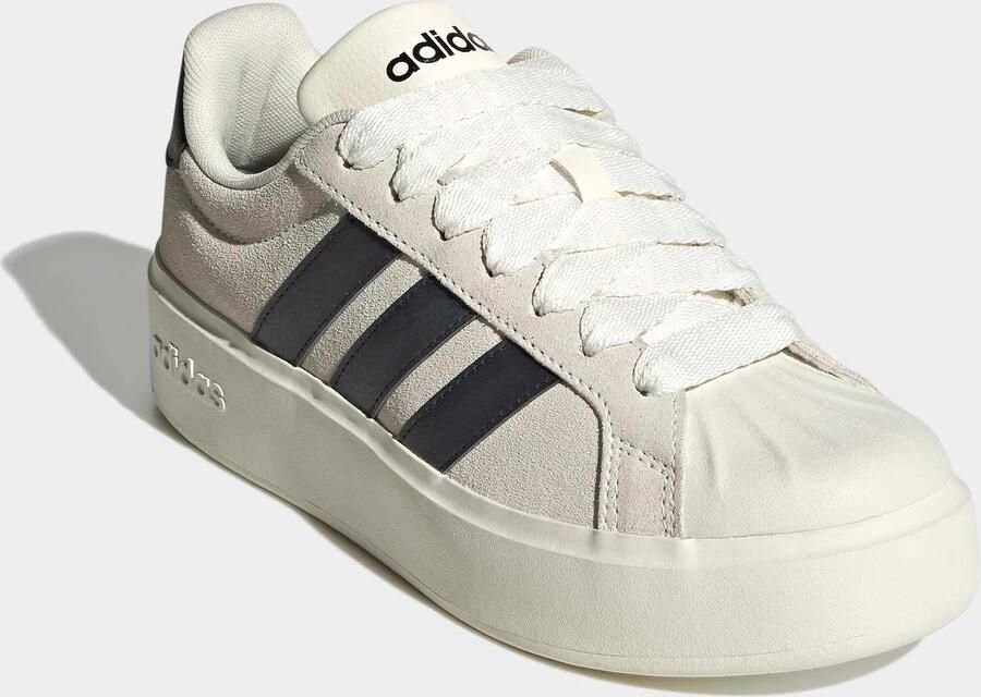 Adidas Sportswear Streettalk Bold leren suède sneakers ecru zwart - Foto 5